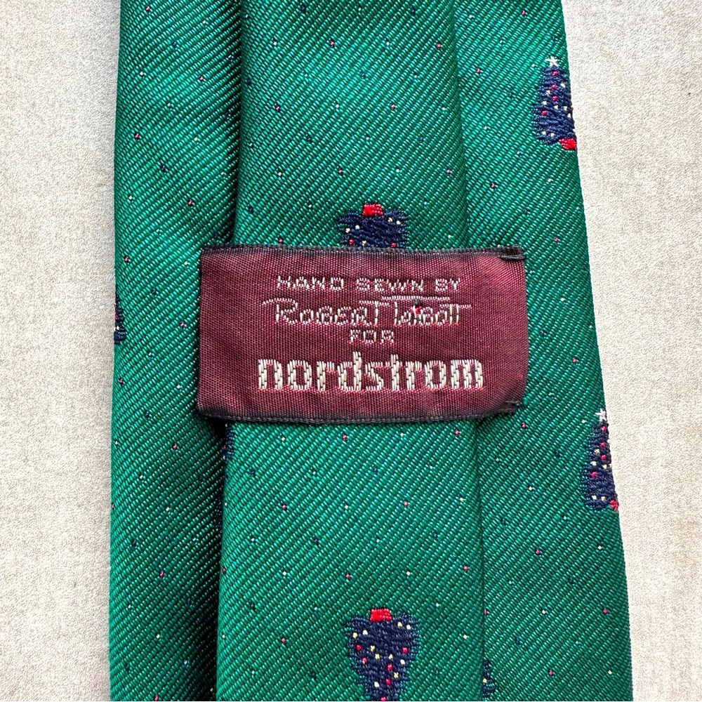Robert Talbott Green Repp Christmas Tie